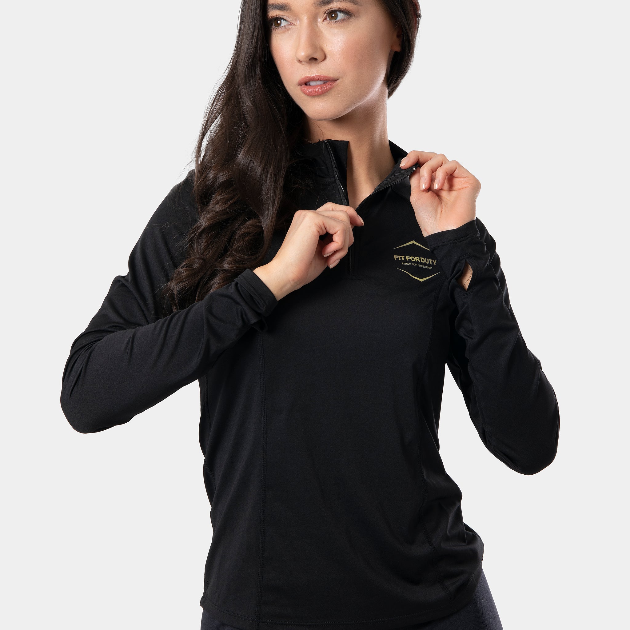 INTERGRAL Women's Half-Zip Fitness Shirt