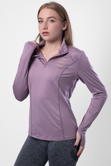 INTERGRAL Women's Half-Zip Fitness Shirt